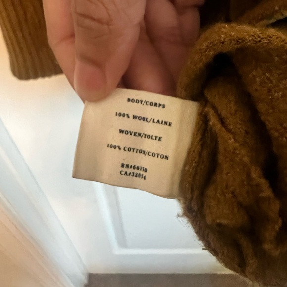 Anthropologie Sparrow Wool Cape Cardigan Coat | M - Picture 8 of 13